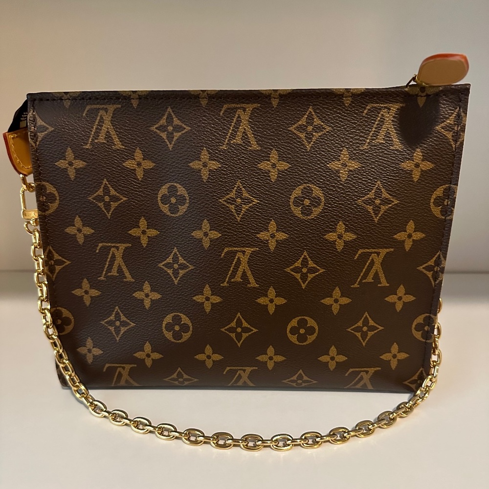 Louis Vuitton Monogram Toiletry Pouch On Chain with free Samorga insert